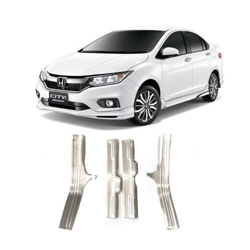 BỘ ỐP NẸP BƯỚC CHÂN TRONG INOX XE HONDA CITY 2018-2019