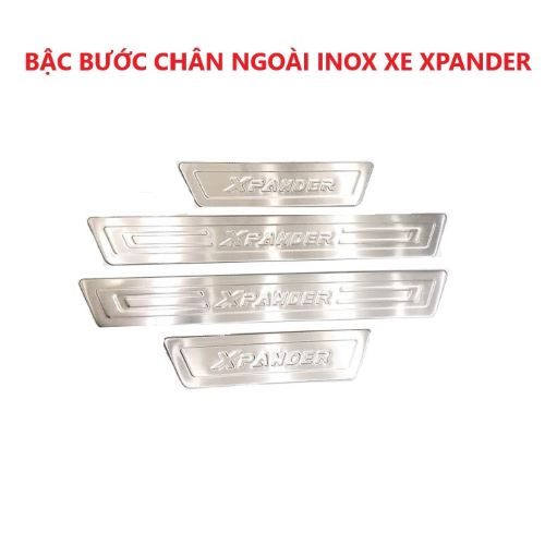 BỘ NẸP BƯỚC CHÂN NGOÀI INOX DÀNH CHO XE MITSUBISHI XPANDER 2018-2019