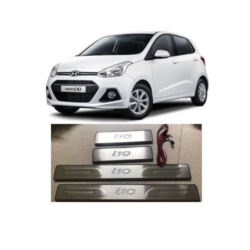 BẬC BƯỚC CHÂN NGOÀI INOX CÓ ĐÈN XE HYUNDAI i10-2019