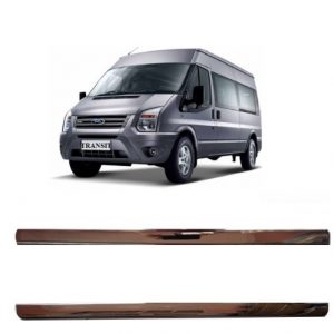 BỘ ỐP NẸP ĐỨNG MẠ CROM TRANG TRÍ CỬA TRƯỚC XE FORD TRANSIT 2014-2019