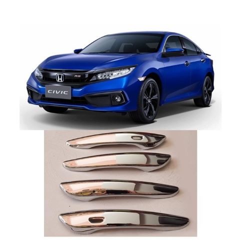 BỘ ỐP TAY CỬA MẠ CROM DÀNH CHO XE HONDA CIVIC-2019