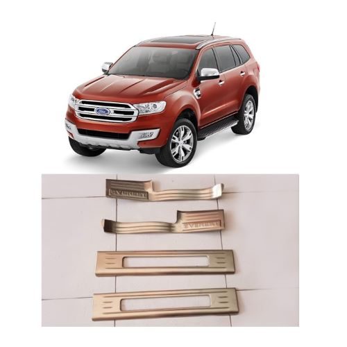 BỘ ỐP BẬC, NẸP BƯỚC CHÂN TRONG INOX DÀNH CHO XE FORD EVEREST-2019