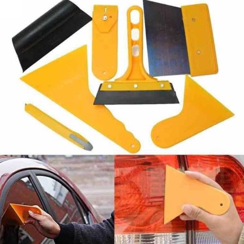 BỘ DỤNG CỤ 7 MÓN DÁN FILM , DÁN DECAL , THÁO DECAL TRANG TRÍ XE Ô TÔ