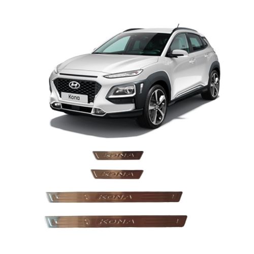 BỘ NẸP BƯỚC CHÂN NGOÀI INOX DÀNH CHO XE HYUNDAI KONA 2019