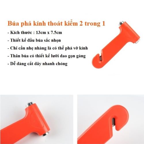 BỘ DỤNG CỤ CỨU HỘ 7 MÓN DÀNH CHO XE Ô TÔ 