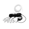 BỘ ĐÈN LED SỢI QUANG 6 CỔNG ĐỔI MÀU VIỀN NỘI THẤT XE Ô TÔ KẾT NỐI ĐIỆN THOẠI