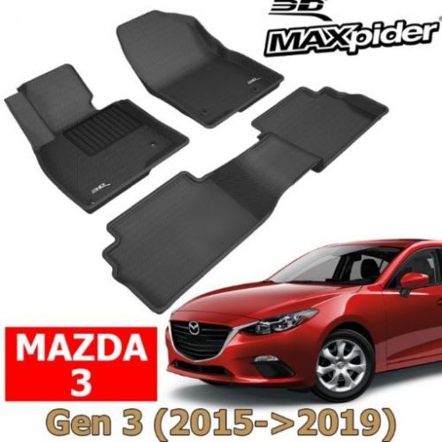 THẢM LÓT SÀN XE MAZDA 3 CHÍNH HÃNG 3D MAXPIDER KAGU 2015-2019