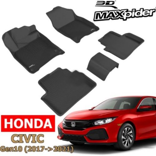 THẢM LÓT SÀN XE HONDA CIVIC CHÍNH HÃNG 3D MAXPIDER KAGU 2017-2022