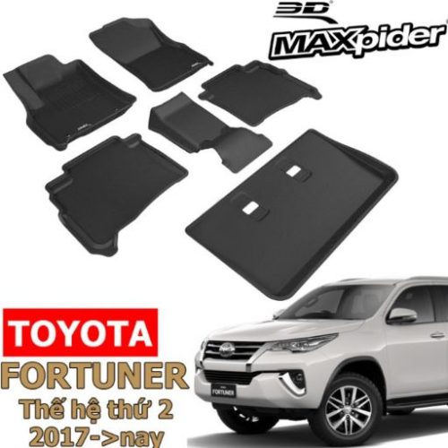 THẢM LÓT SÀN XE TOYOTA FORTUNER CHÍNH HÃNG 3D MAXPIDER KAGU 2017-2022