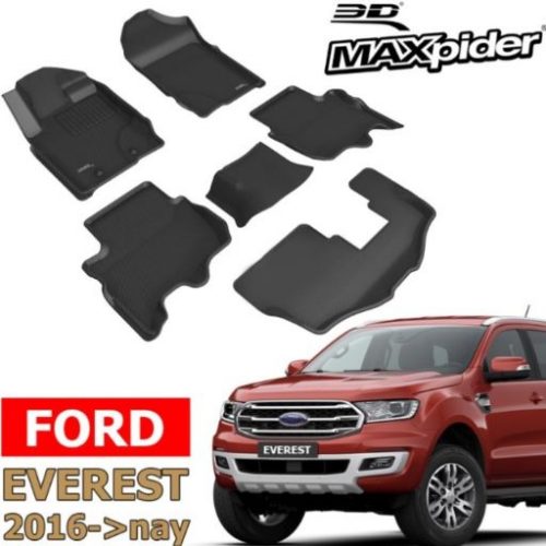 THẢM LÓT SÀN XE FORD EVEREST CHÍNH HÃNG 3D MAXPIDER KAGU 2016-2022