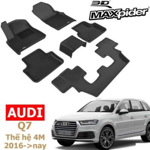 THẢM LÓT SÀN XE AUDI Q7 CHÍNH HÃNG 3D MAXPIDER KAGU 2016-2022