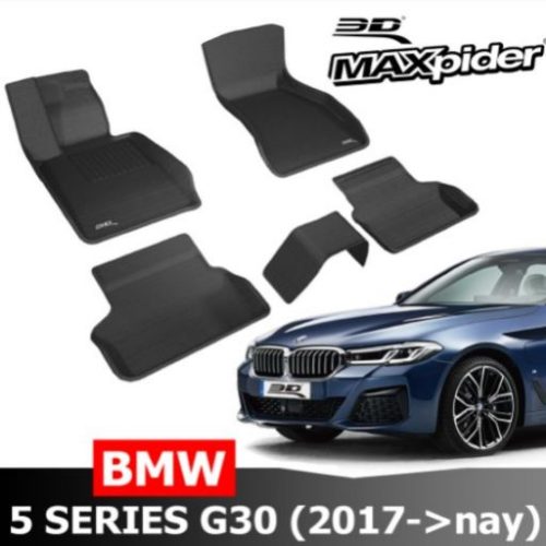 THẢM LÓT SÀN XE BMW SERIES 520i/530i/535i/F10/G30 CHÍNH HÃNG 3D MAXPIDER KAGU